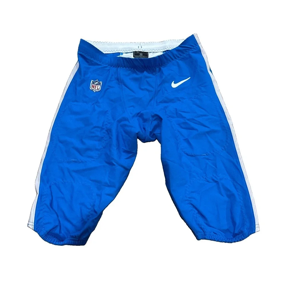 2023 Detroit Lions NFL Game Issued Worn Blue Pants Nike DRI-FIT Size 36